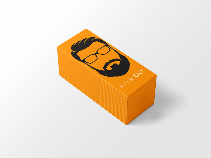 Aura Eyewear Packaging Design | Minimal and Simple
