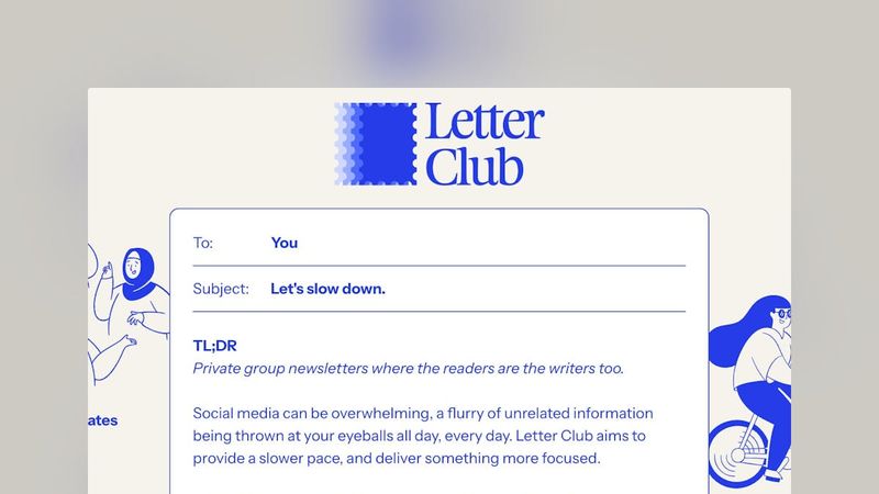 Screenshot taken from Letter Club
