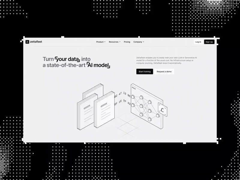 AI Infrastructure Platform Web Design