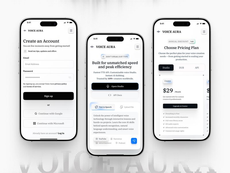 AI Website - Mobile