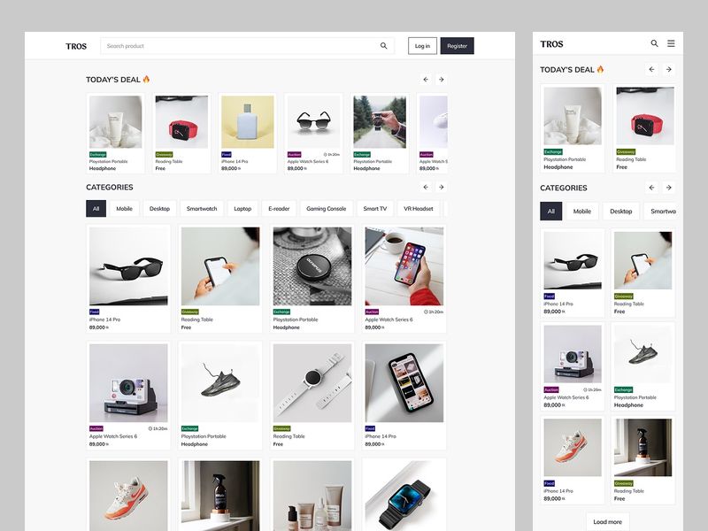 Tros - New Way of E-commerce [Re-design in progress 🔥 ]
