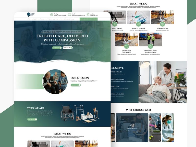 Guardian Shield — Compassionate Healthcare UI Design