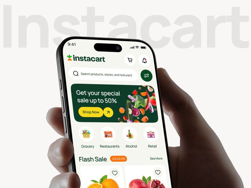 Instacart - AI E-Commerce Shopping & Delivery App UI/UX