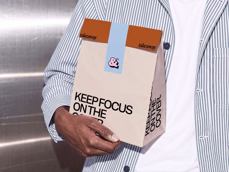 Takeaway Paper Bag Mockups
