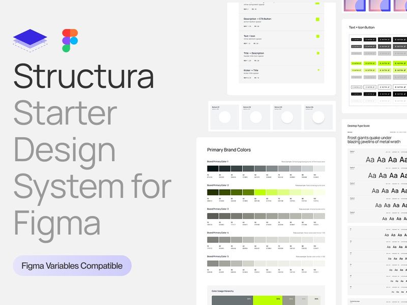 Structura – Starter Design System for Figma