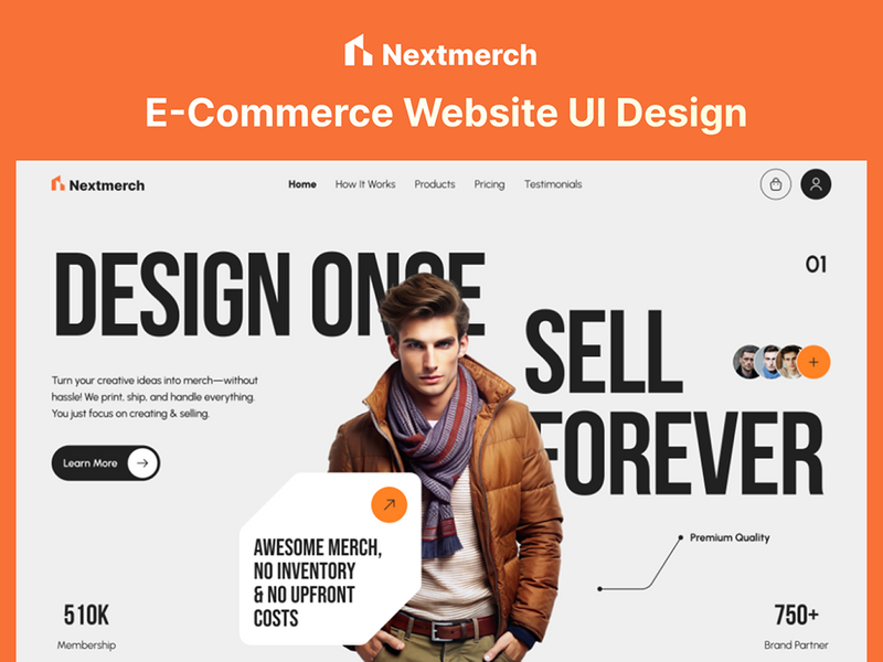 Nextmerch - E Commerce Website