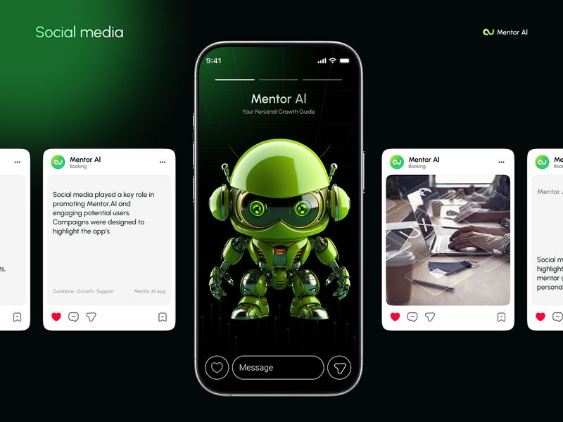 AI Community Social App | Modern Social Media UI UX Design