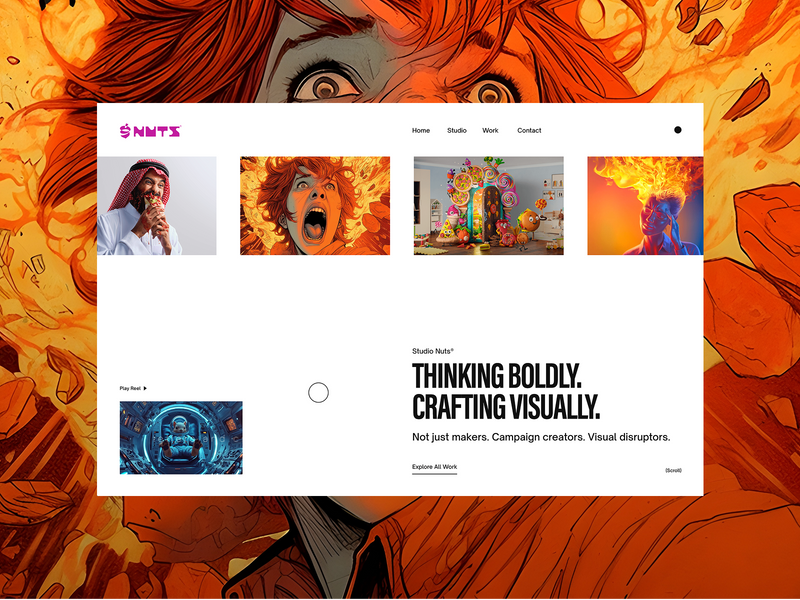 Studio Nuts® - Awwwards SOTD by MAKETHECUT®