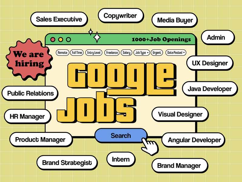 Neubrutalism Google Jobs
