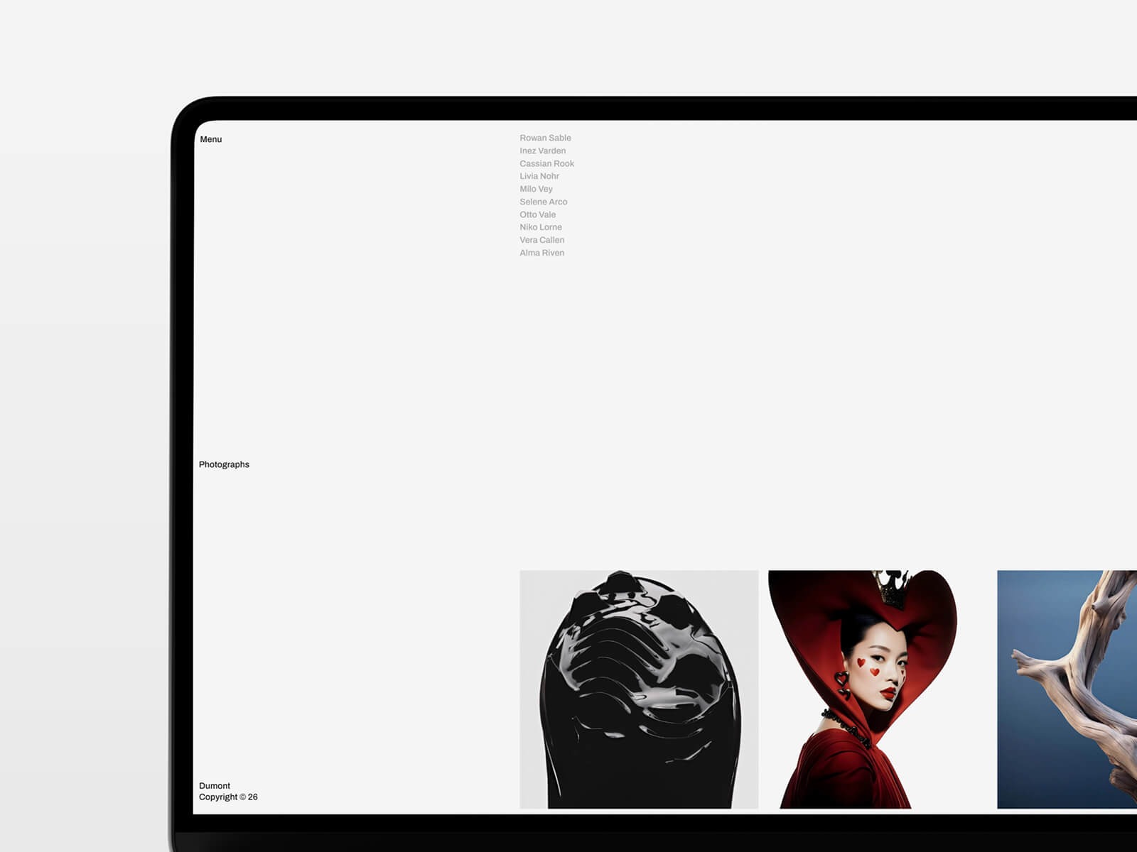 Dumont — photography portfolio Framer template Image 1