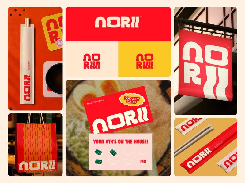 Norii — Japanese Restaurant Brand Identity & Packaging Design