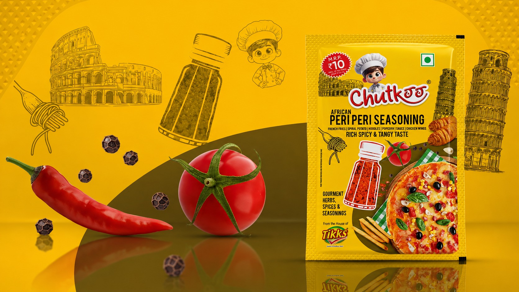 Tikks Chutkoo Seasoning Collection | Premium Packaging Design Image 0