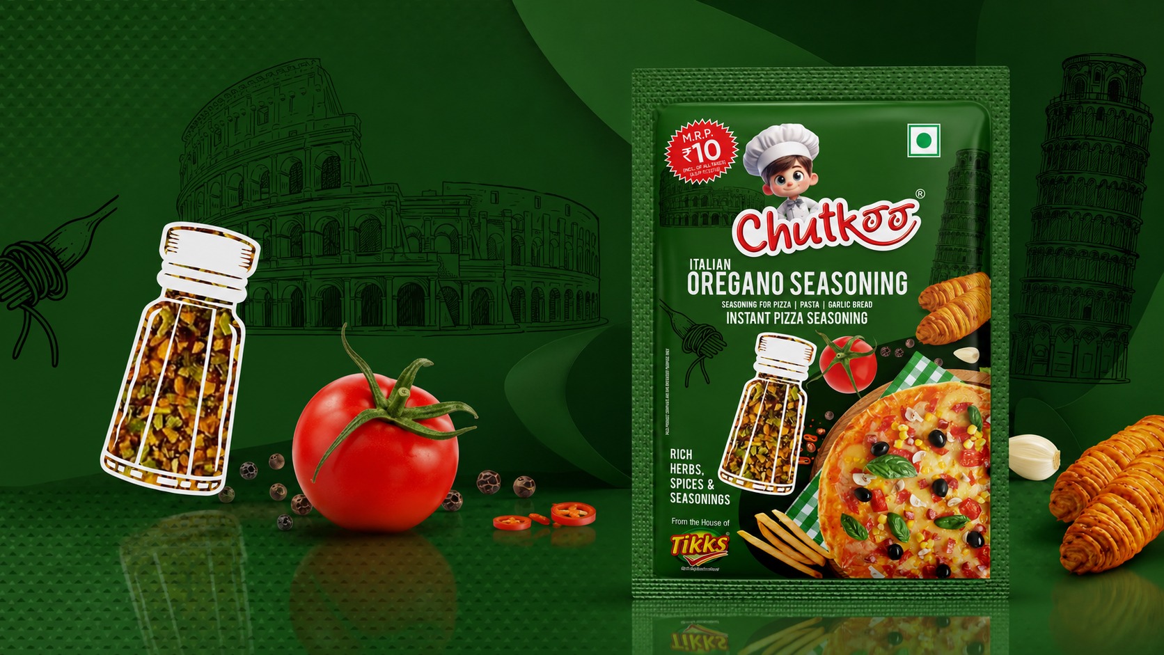 Tikks Chutkoo Seasoning Collection | Premium Packaging Design Image 1