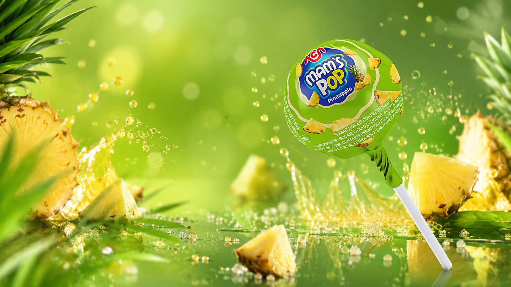 ACN MAM'S POP Multi-Flavour Lollipop Packaging Design Image 0