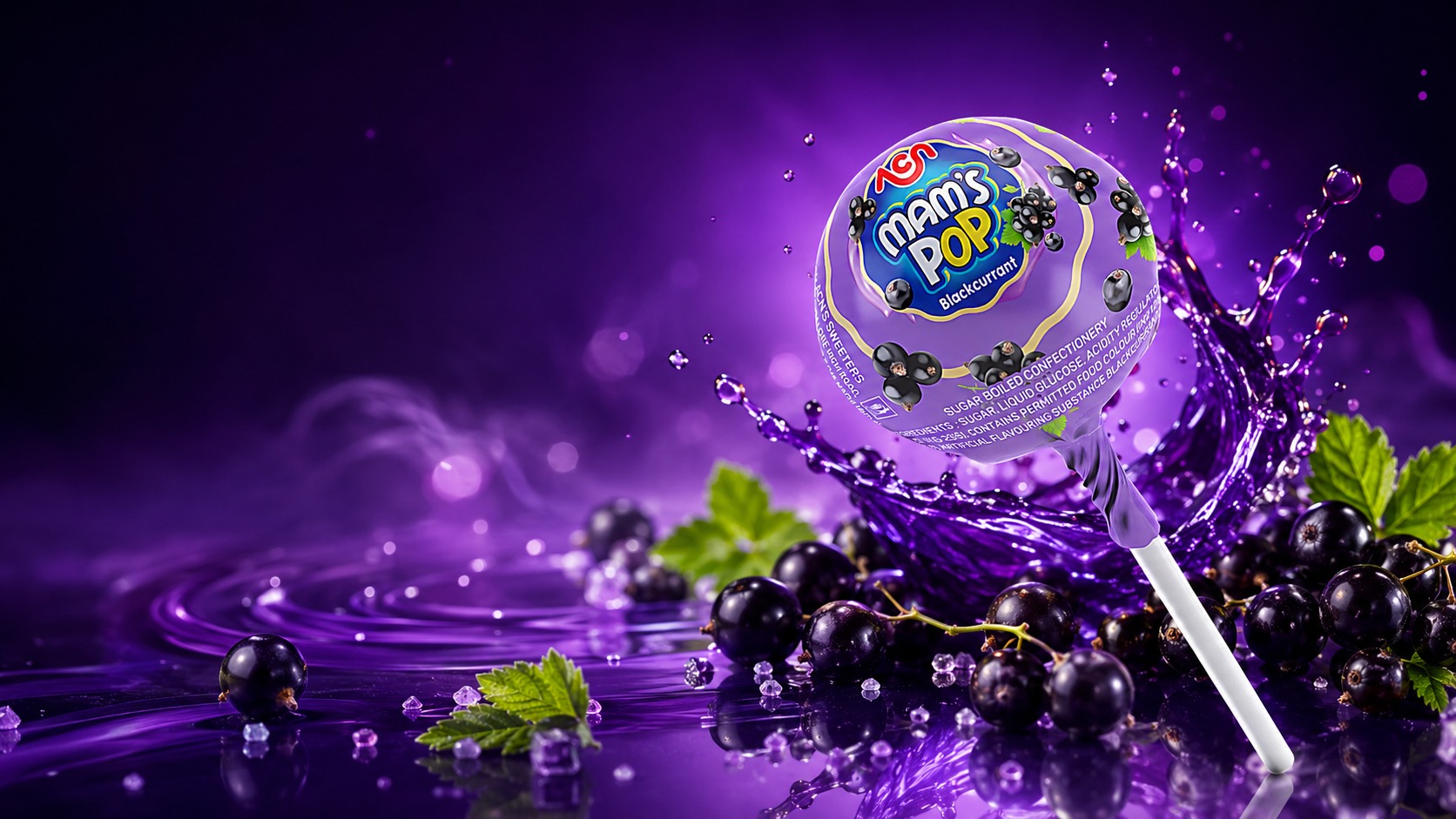 ACN MAM'S POP Multi-Flavour Lollipop Packaging Design Image 1