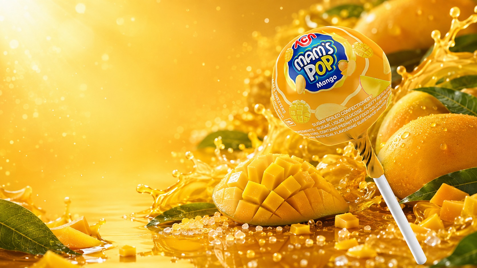 ACN MAM'S POP Multi-Flavour Lollipop Packaging Design Image 3