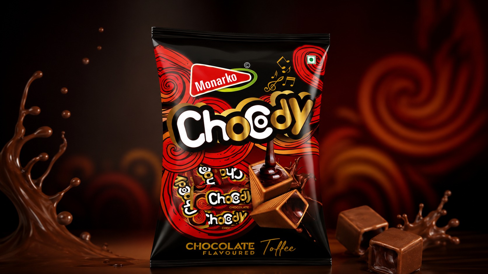 Monarko Confectionery Packaging: Bold Colors and Playful Brand Identity Image 6