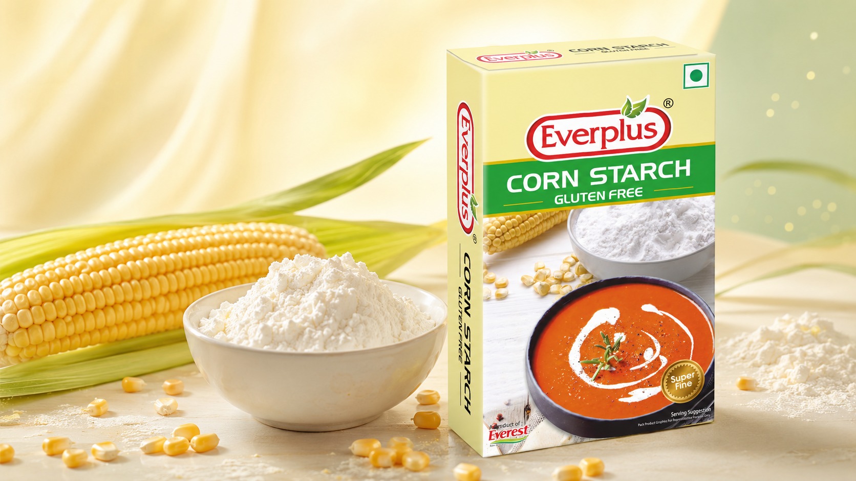Everplus Kitchen Essentials – Corn Starch & Vanilla Custard Powder Packaging Image 1