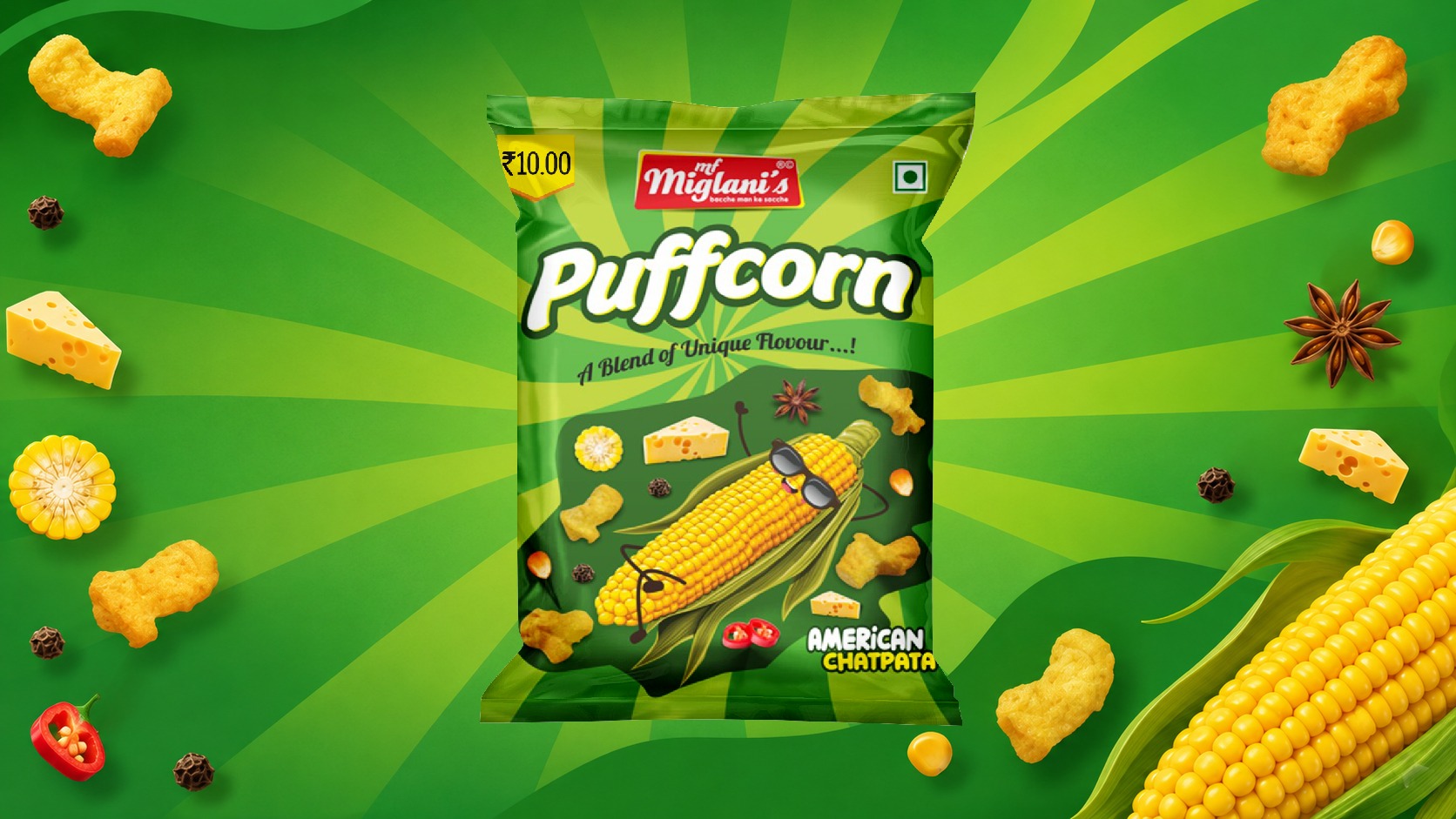 Miglani’s Puffcorn Packaging Design Image 0