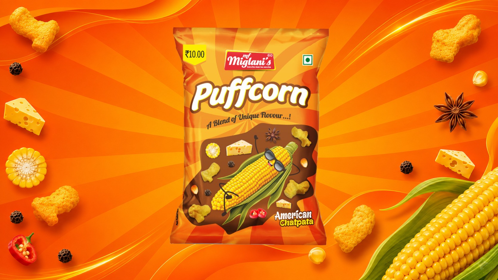 Miglani’s Puffcorn Packaging Design Image 1