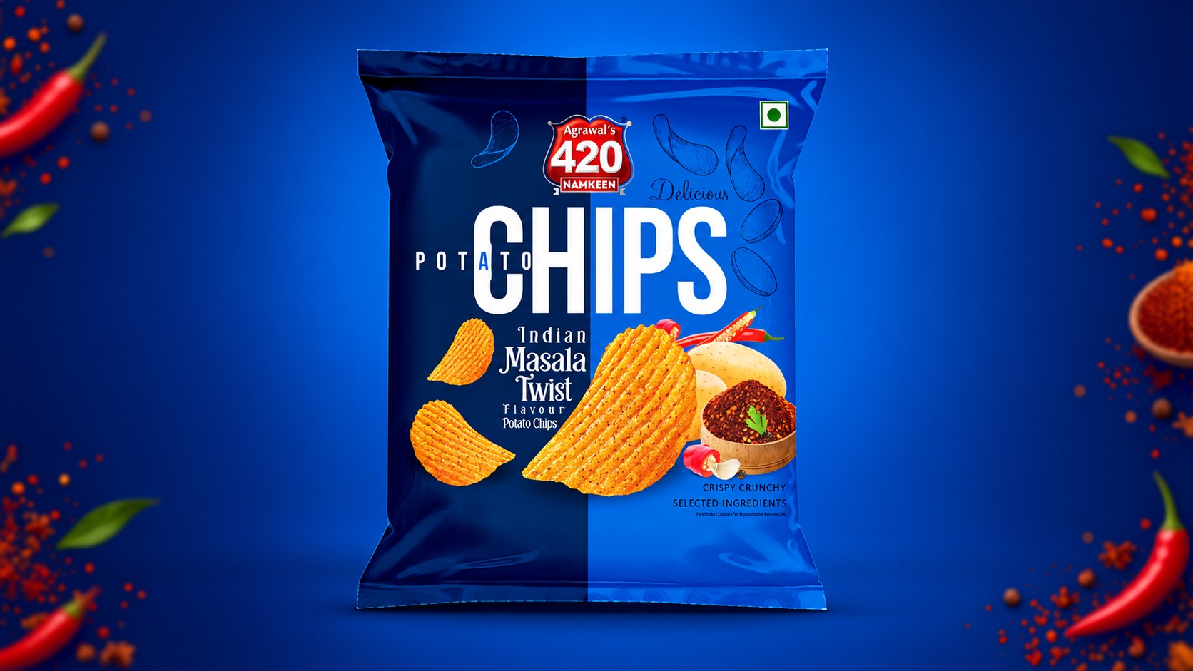 Agrawal’s 420 Potato Chips Premium Packaging Design Collection Image 1