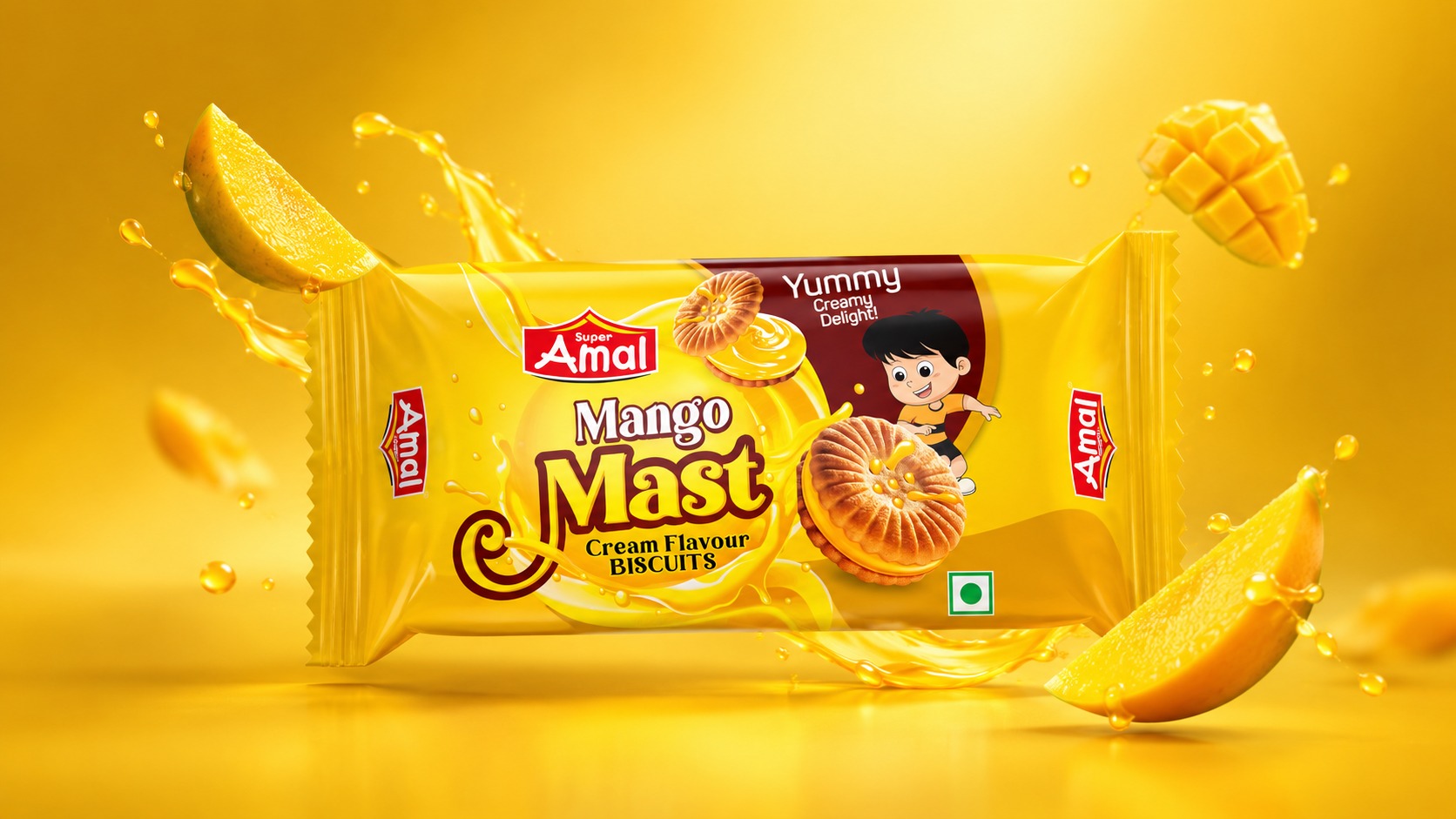 Super Amal Fruit Biscuits Packaging Design Image 0