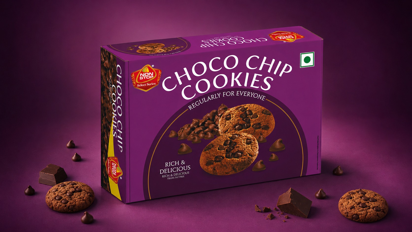 Kishlay Non Stop Cookies Packaging Design Image 1