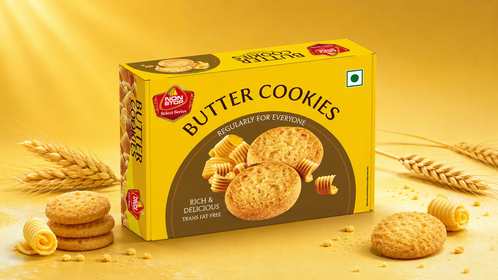 Kishlay Non Stop Cookies Packaging Design Image 2