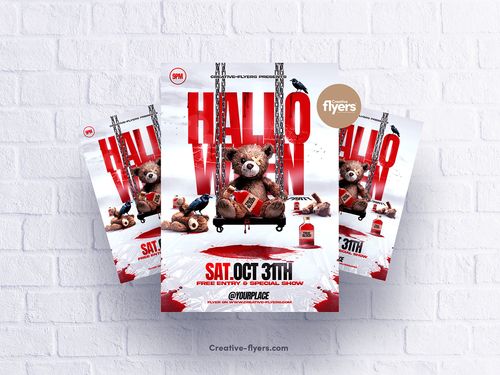 Photoshop Halloween Poster (PSD Template)