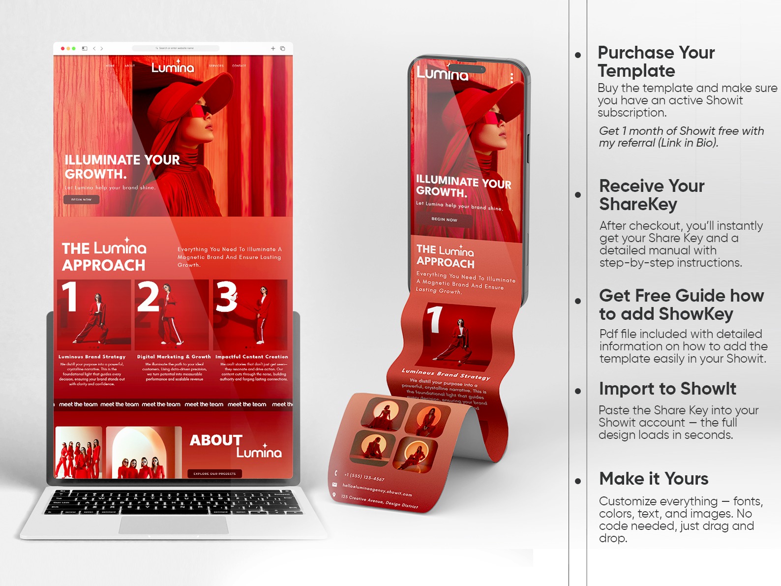 Showit Website Template for Digital Agents by DaniaRM Image 2