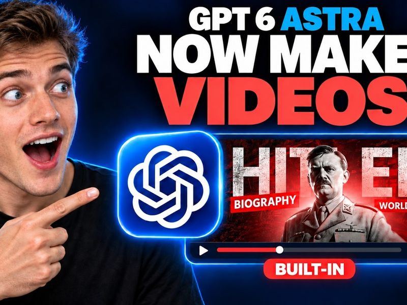 GPT-6 Astra: I Built a Motion Graphics Animation Video with One-Line Prompts