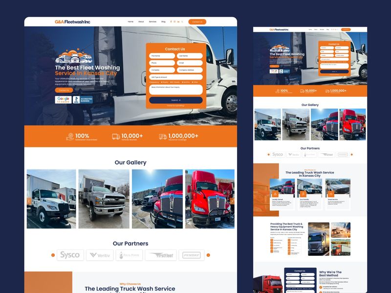 G&A Fleetwash – High-Converting B2B UI Design