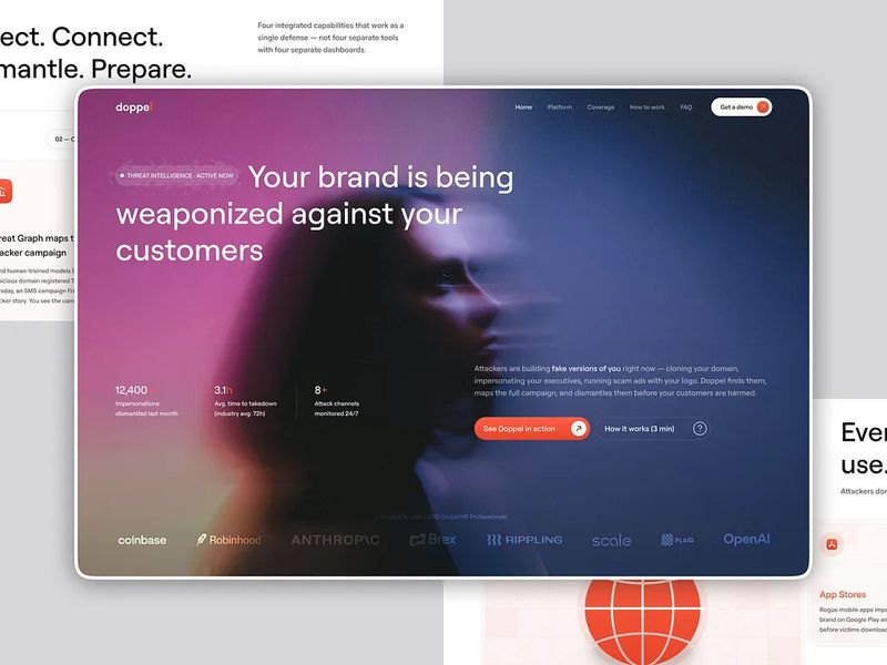 Cybersecurity Awareness Landing Page Design