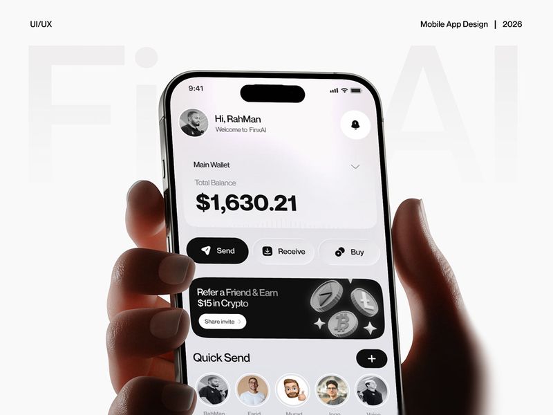 Fintech Mobile App | Crypto Wallet App &UI/UX