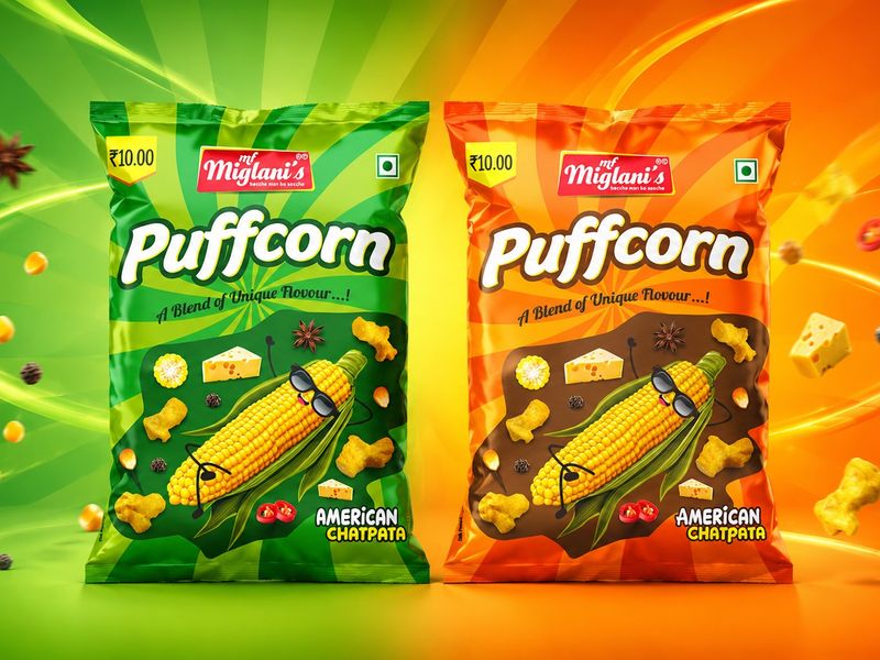 Miglani’s Puffcorn Packaging Design
