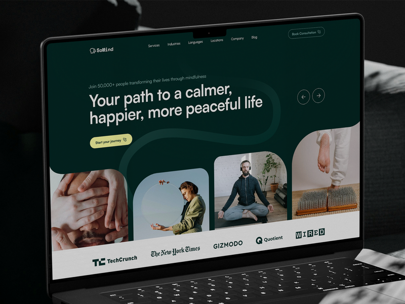 SoMind Landing Page – Designed for Mindfulness & Flow by Vislume - ​Design Agency