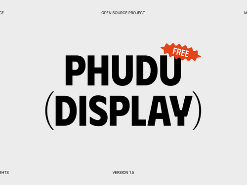 Phudu - Free Font on Behance