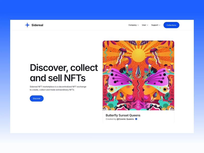Sidereal · Web3 NFT Marketplace Template