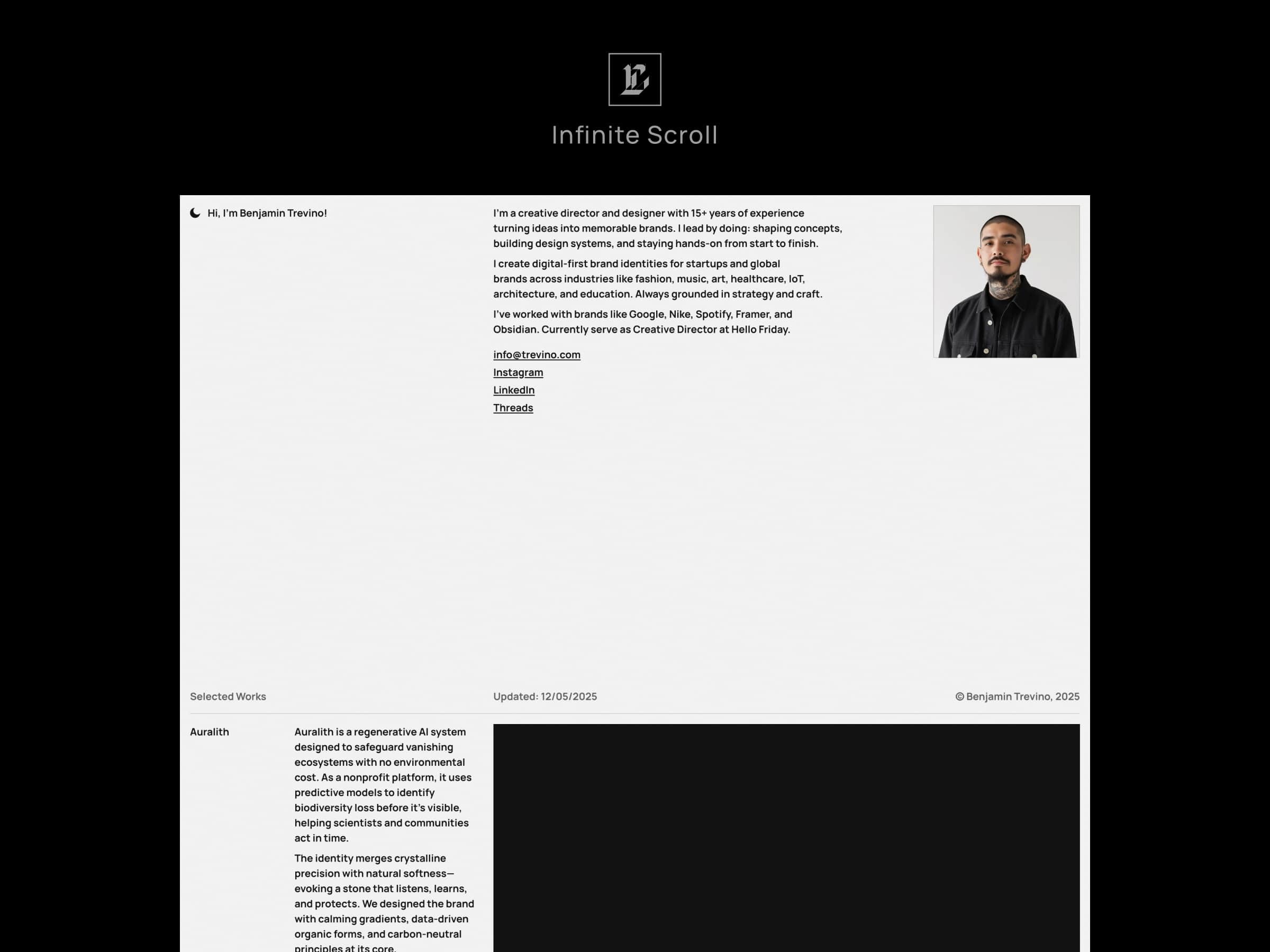 Plyń — Framer Portfolio Template