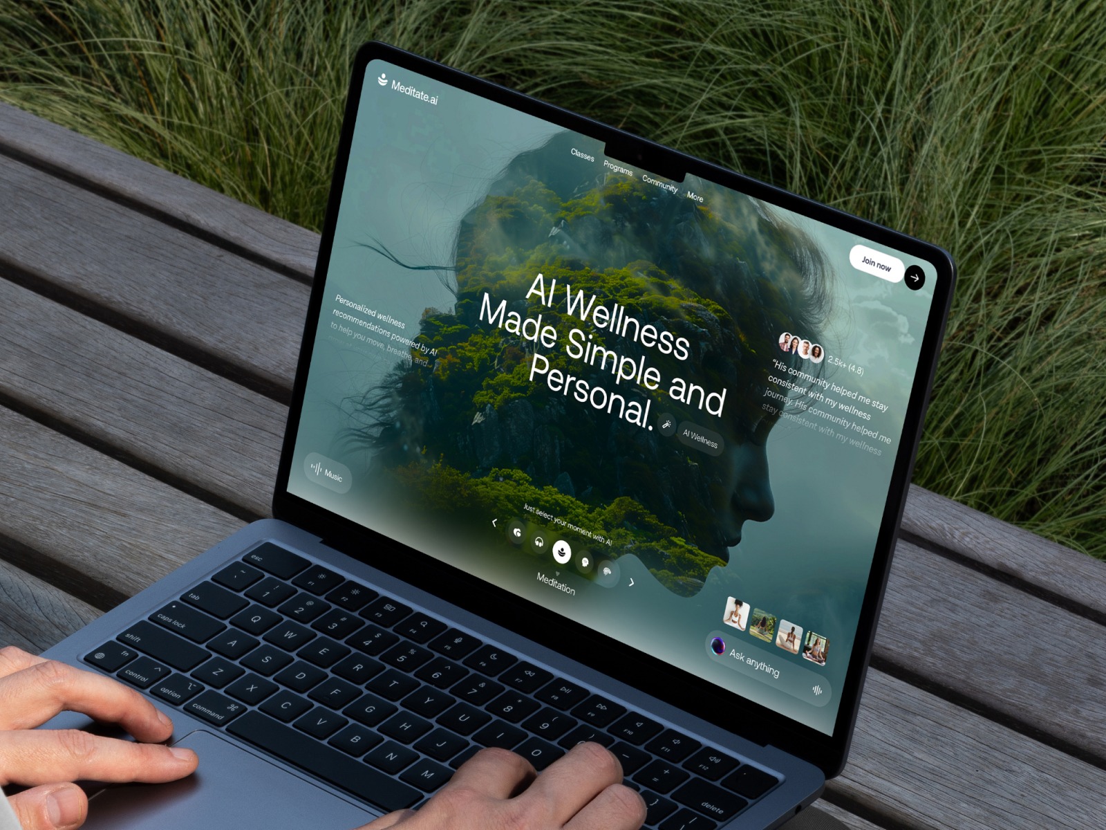 AI-Powered Wellness Website — Personalized UI/UX Case Study Image 0