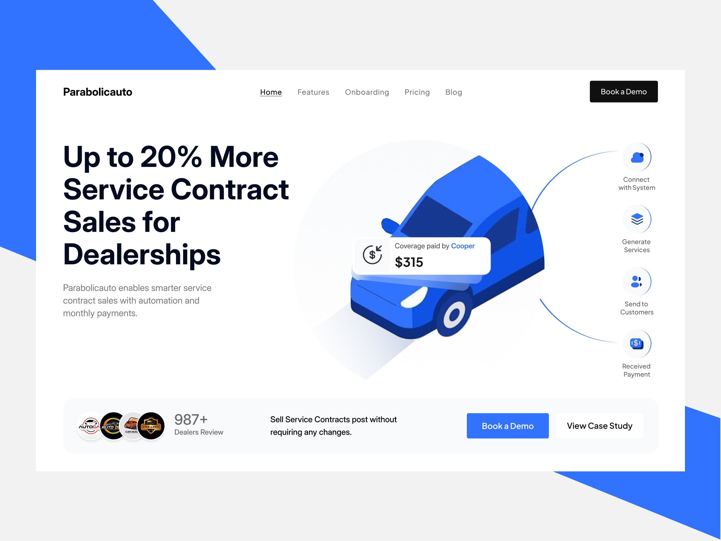 ParabolicaAuto Dealer & Customer System (SaaS)