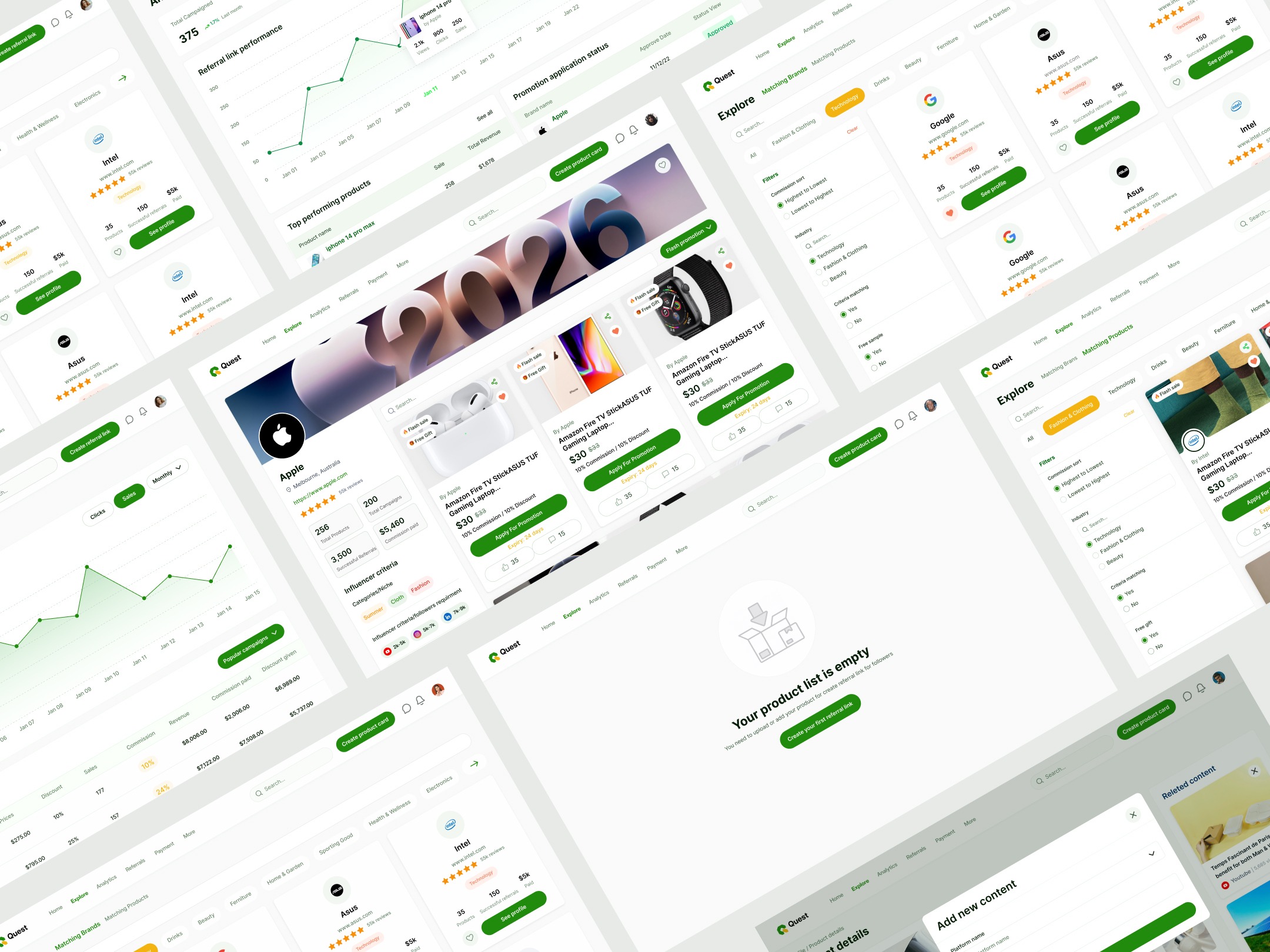 (Quest)Conversion-Focused SaaS Dashboard for Affiliate Marketing Image 1