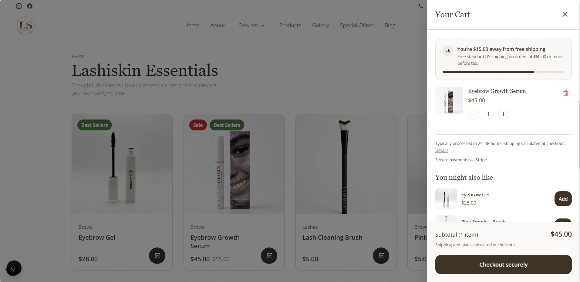 Lashiskin — E-Commerce Pages Image 0