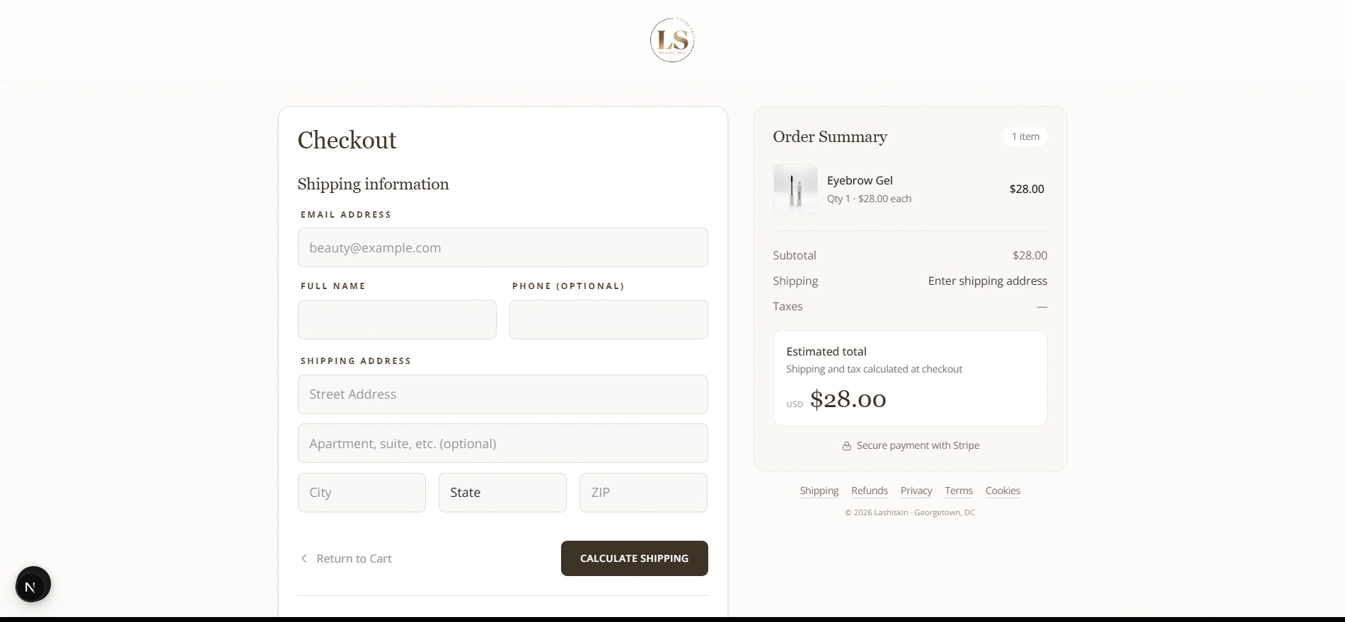 Lashiskin — E-Commerce Pages Image 1