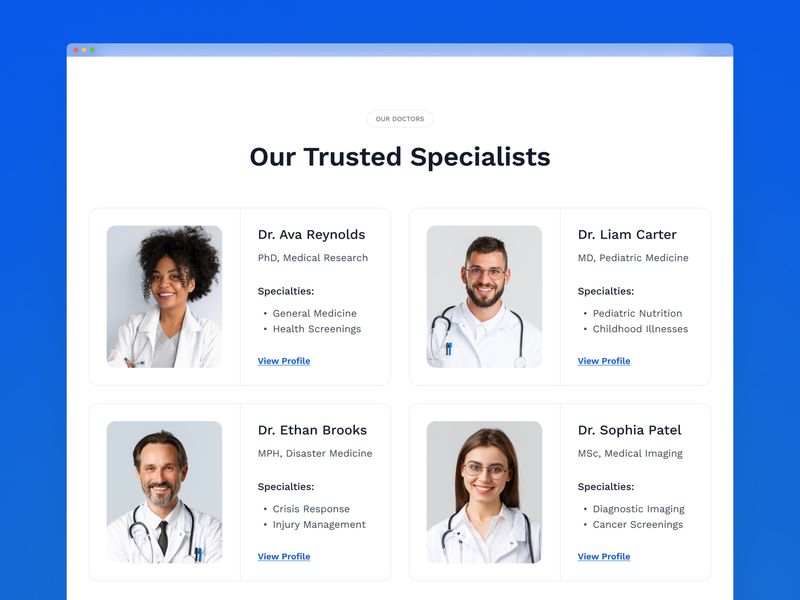 Curely · Health Care Website Template