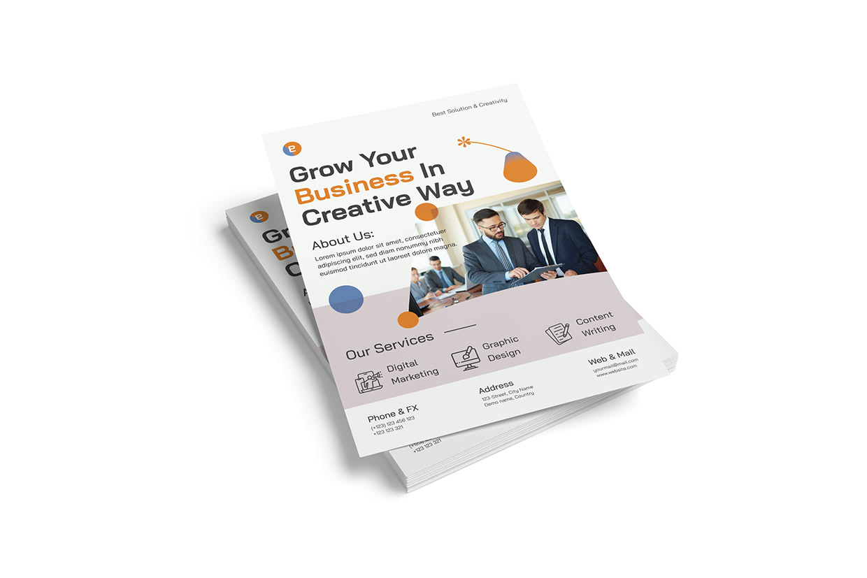 Creative Corporate Business Flyer Design Image 0