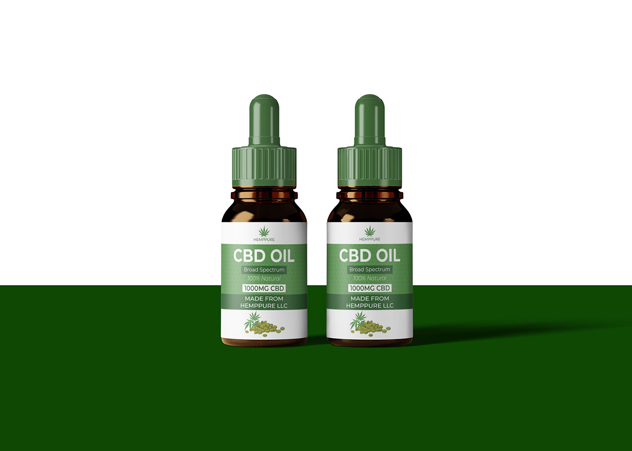 CBD Oil Product Label Design
