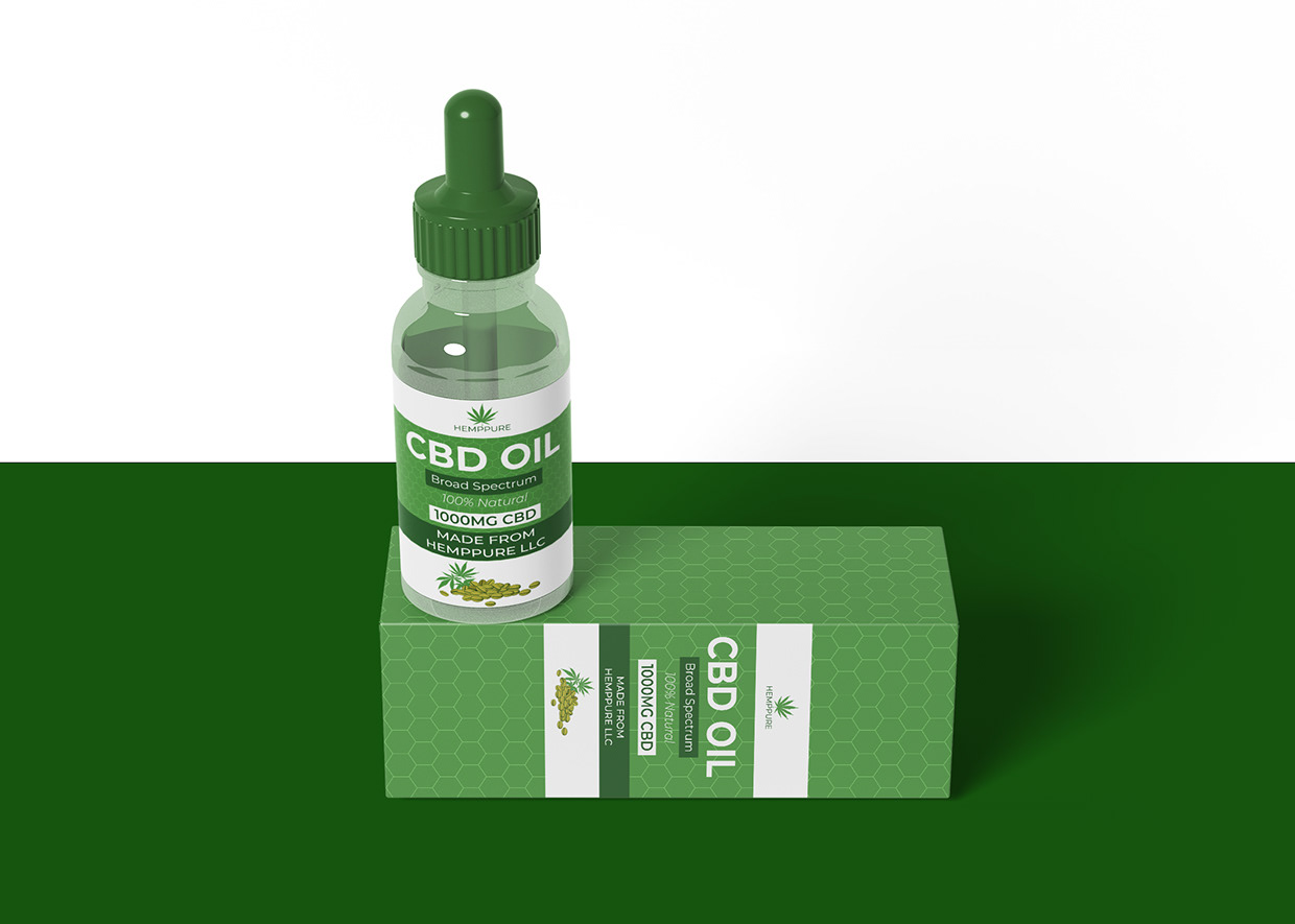 CBD Oil Product Label Design Image 1