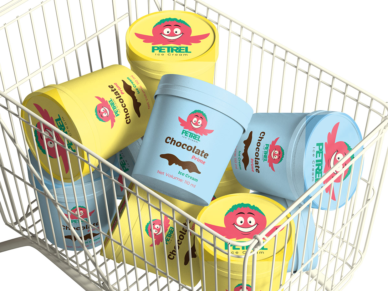 Petrel Ice Cream Brand Identity Design Image 1