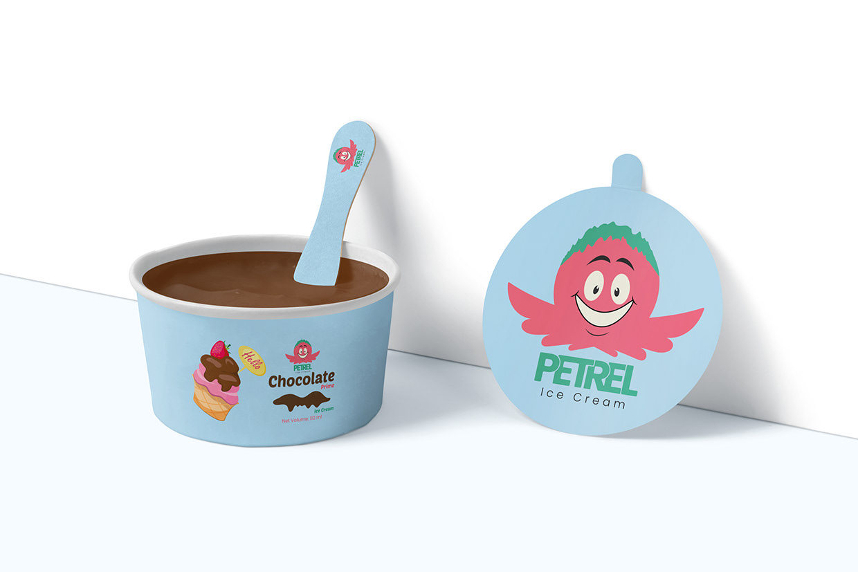 Petrel Ice Cream Brand Identity Design Image 3